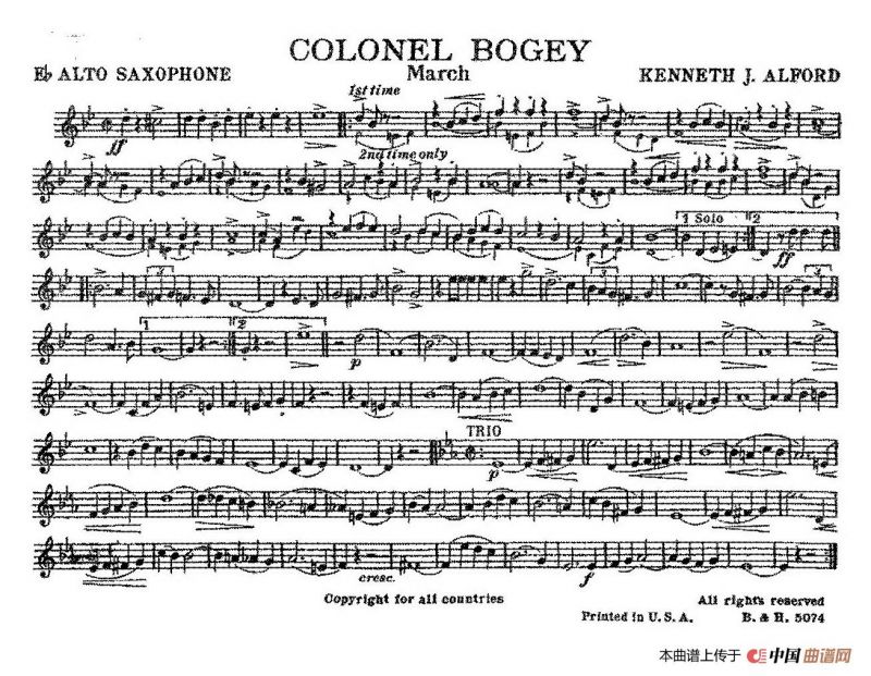 Colonel Bogey（分谱合集）