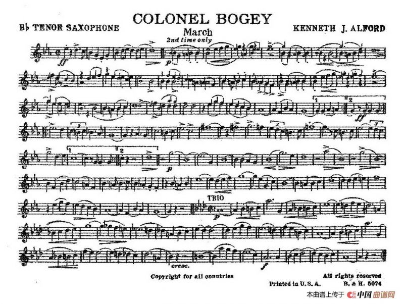 Colonel Bogey（分谱合集）