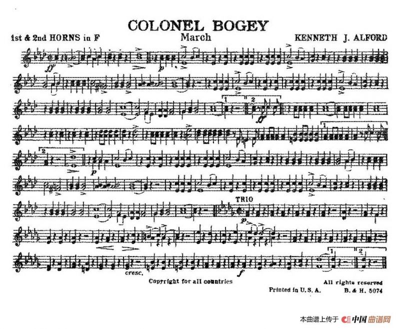 Colonel Bogey（分谱合集）