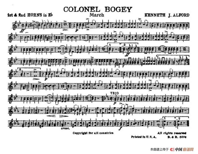 Colonel Bogey（分谱合集）