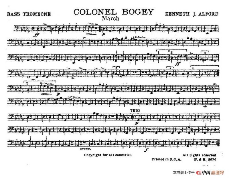 Colonel Bogey（分谱合集）