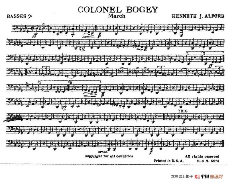 Colonel Bogey（分谱合集）