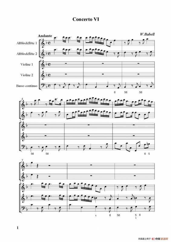 Concerto-6（第六协奏曲总谱）