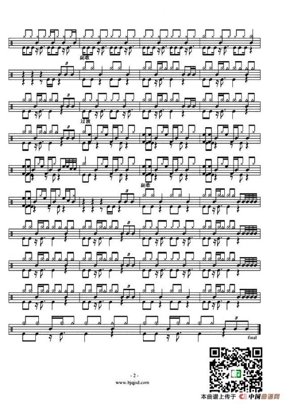 Blue Skies（架子鼓谱）