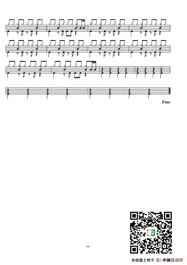 Blue Skies（架子鼓谱）