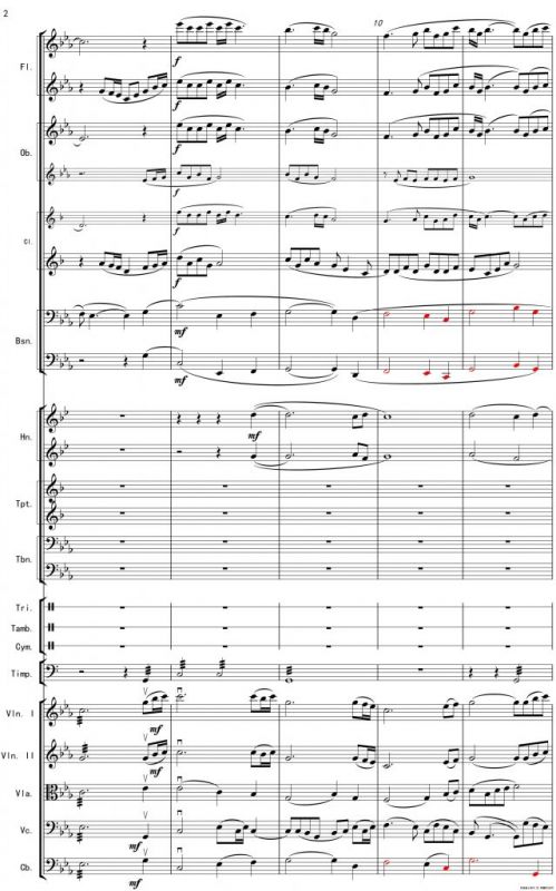 巴蜀一景（管弦乐组曲总谱）