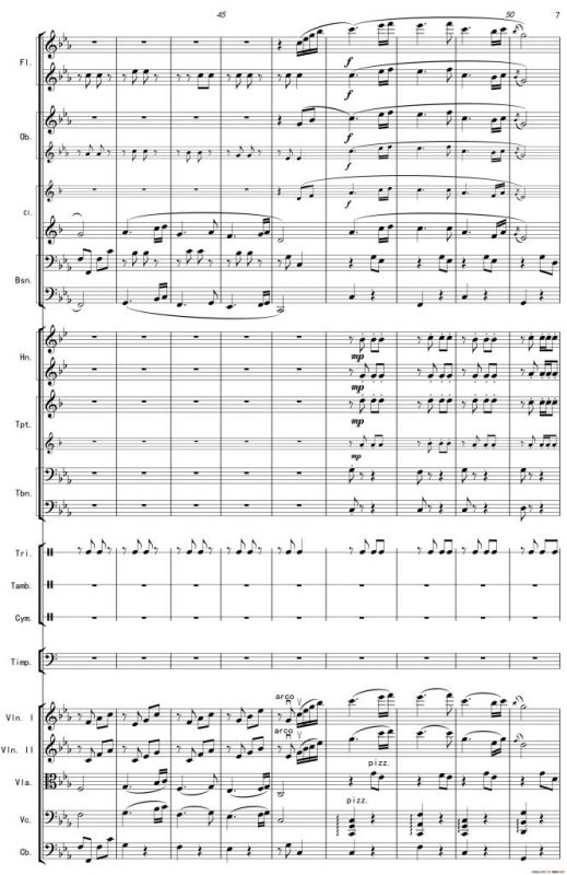 巴蜀一景（管弦乐组曲总谱）