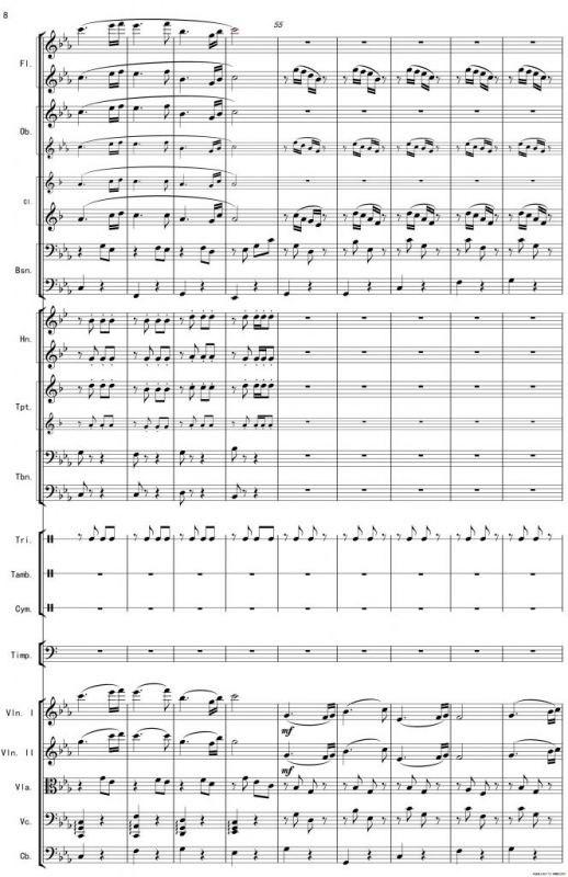 巴蜀一景（管弦乐组曲总谱）