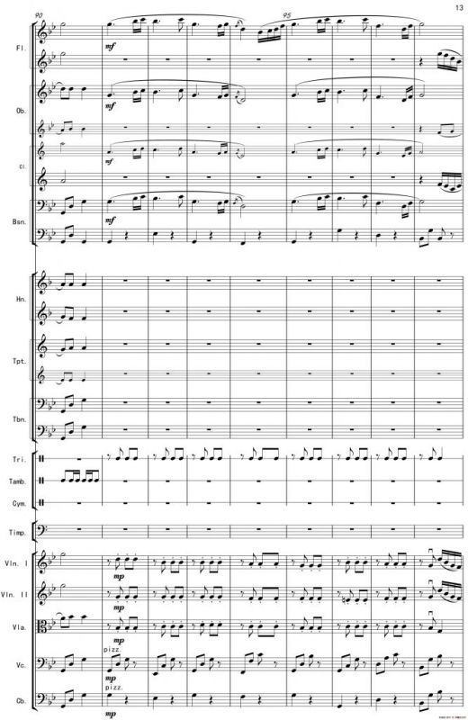 巴蜀一景（管弦乐组曲总谱）