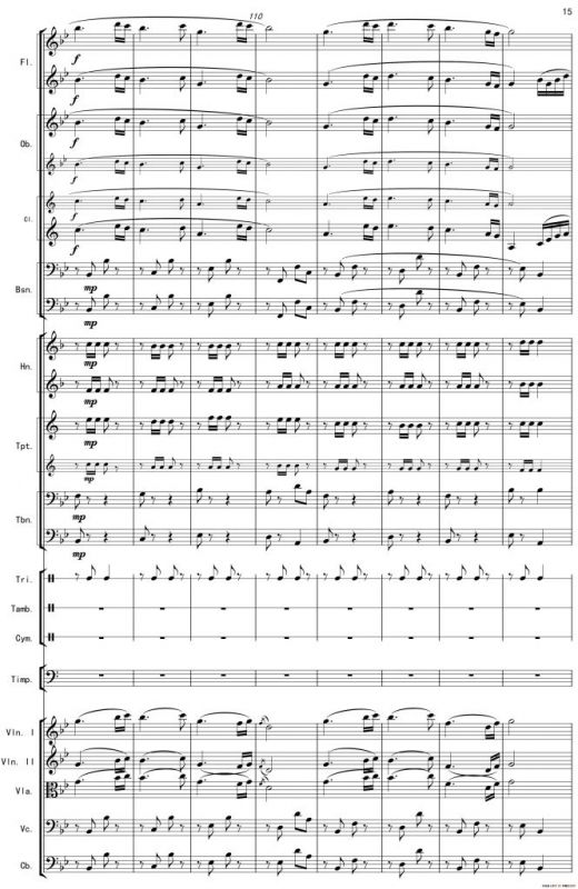 巴蜀一景（管弦乐组曲总谱）