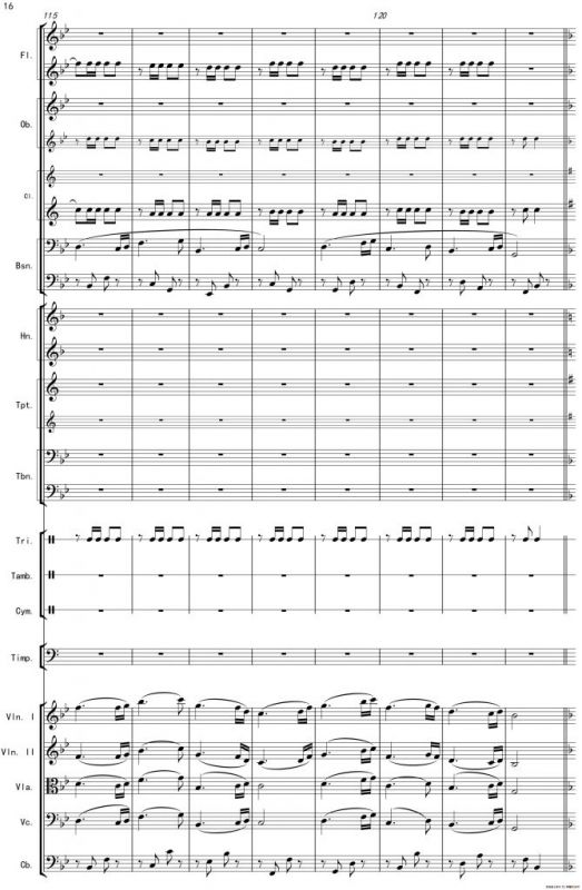 巴蜀一景（管弦乐组曲总谱）