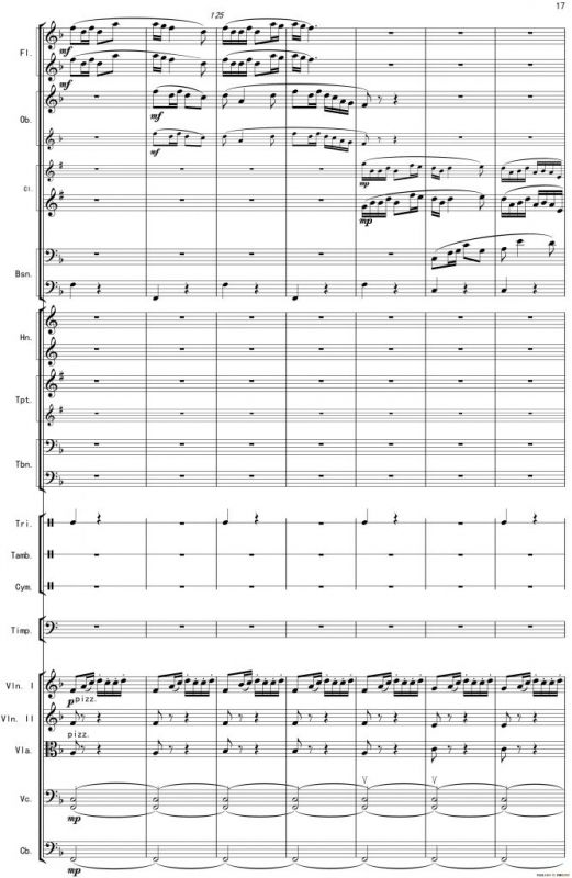 巴蜀一景（管弦乐组曲总谱）