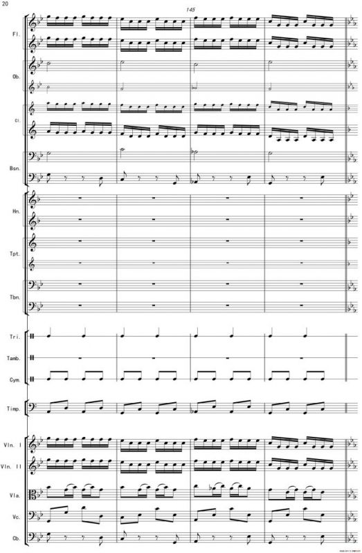 巴蜀一景（管弦乐组曲总谱）