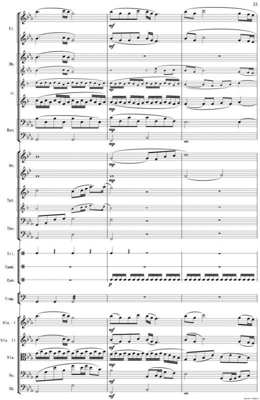 巴蜀一景（管弦乐组曲总谱）