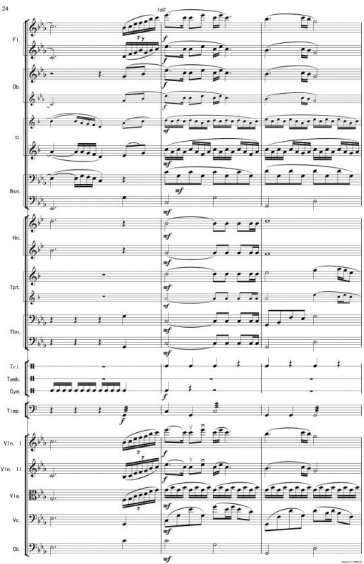 巴蜀一景（管弦乐组曲总谱）