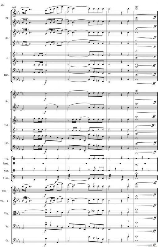 巴蜀一景（管弦乐组曲总谱）