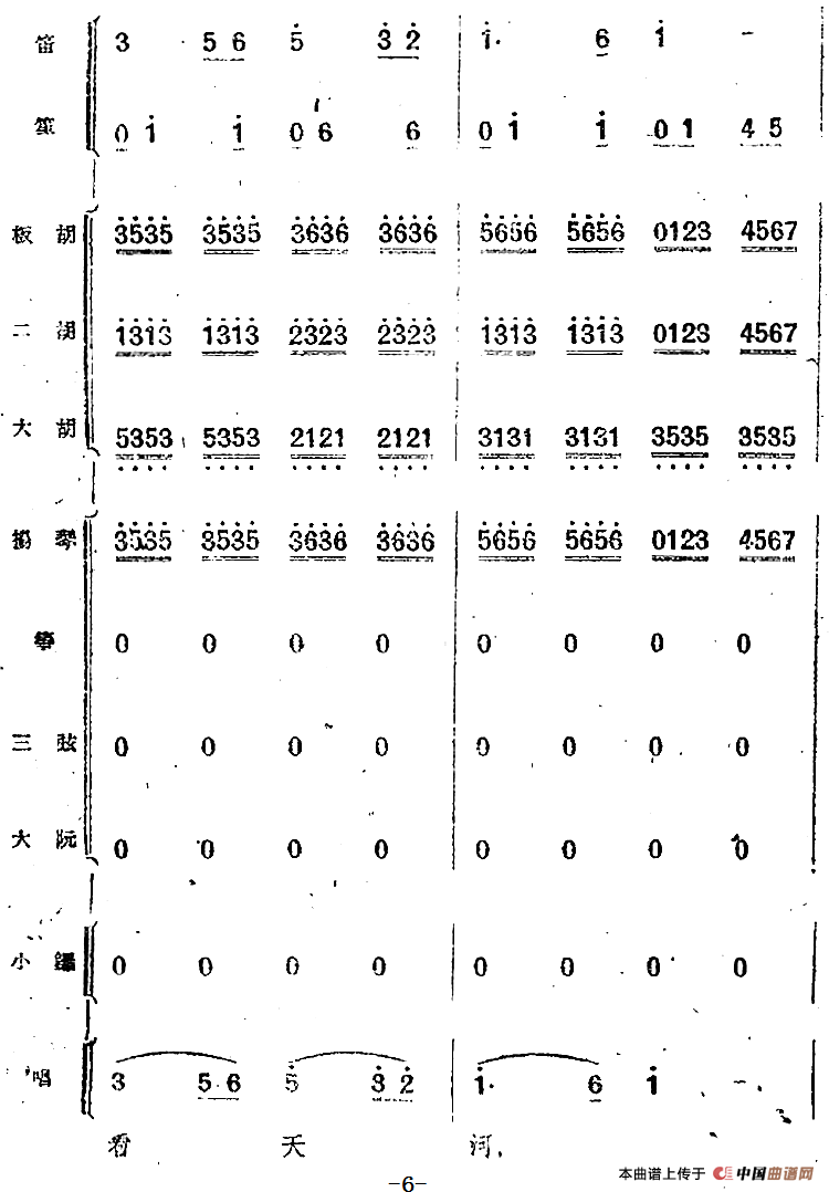 歌剧《小二黑结婚》第四十曲 红花绿叶开不败（民乐合奏总谱）