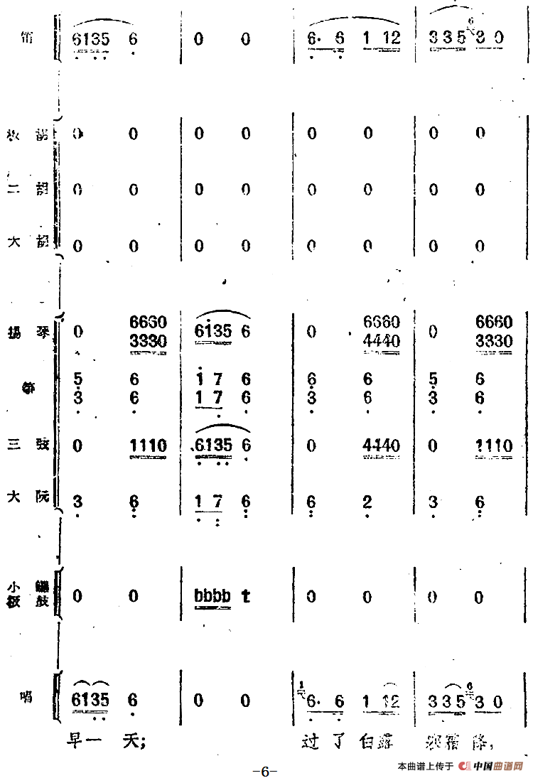 歌剧《小二黑结婚》第二曲 树上的柿子圆又圆（民乐合奏总谱）