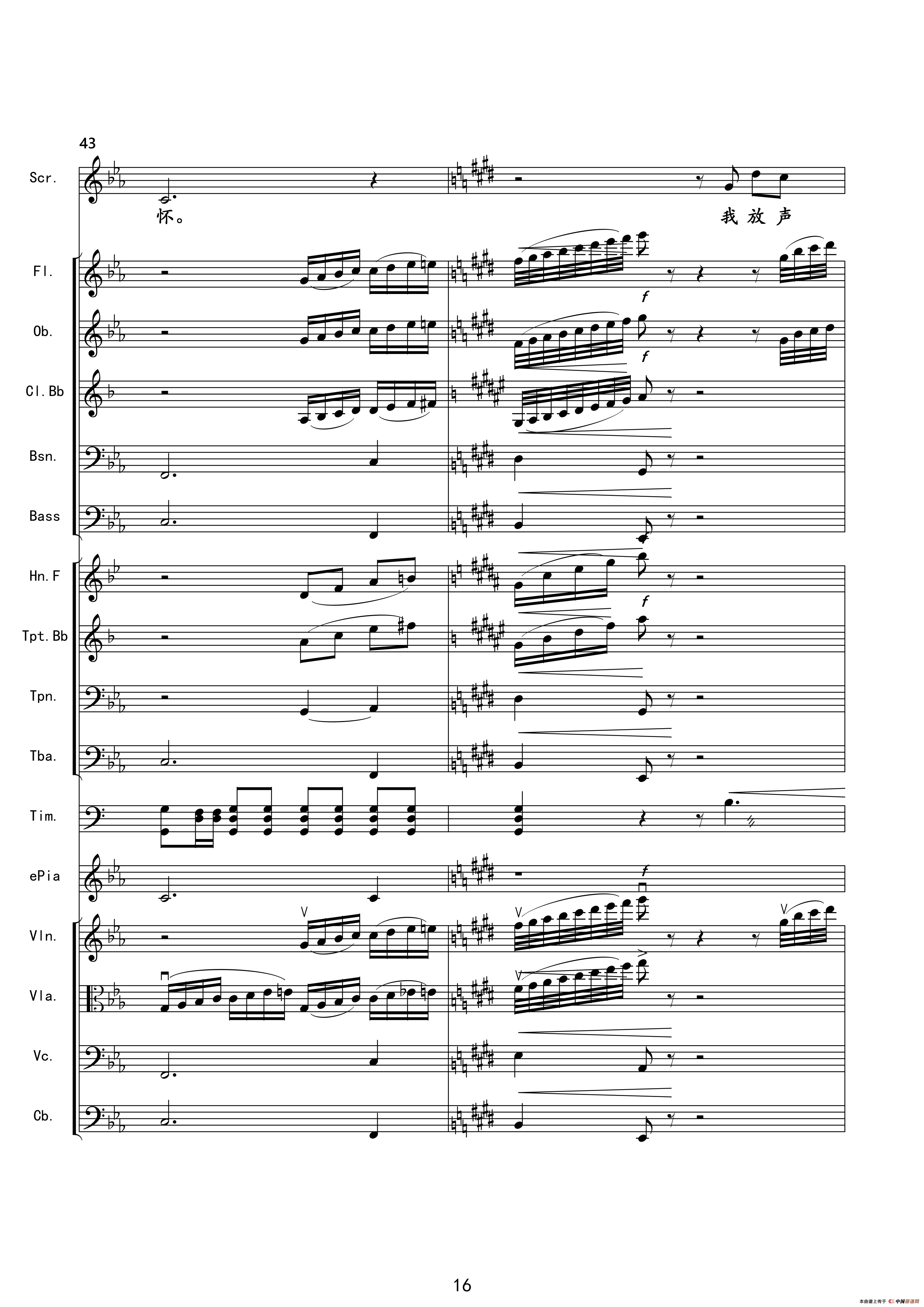 千年之约（韩红演唱版伴奏总谱）