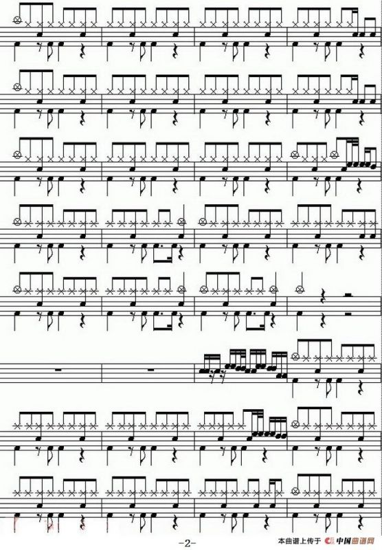 爵士鼓谱：Beyond - 光辉岁月