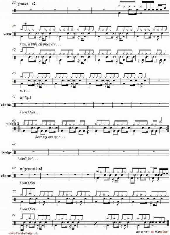 爵士鼓谱：Linkin Park - faint