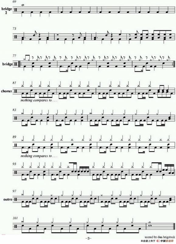 爵士鼓谱：Paramore - Crush Crush Crush