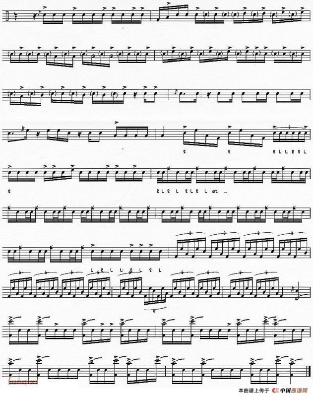 爵士鼓谱：samba song