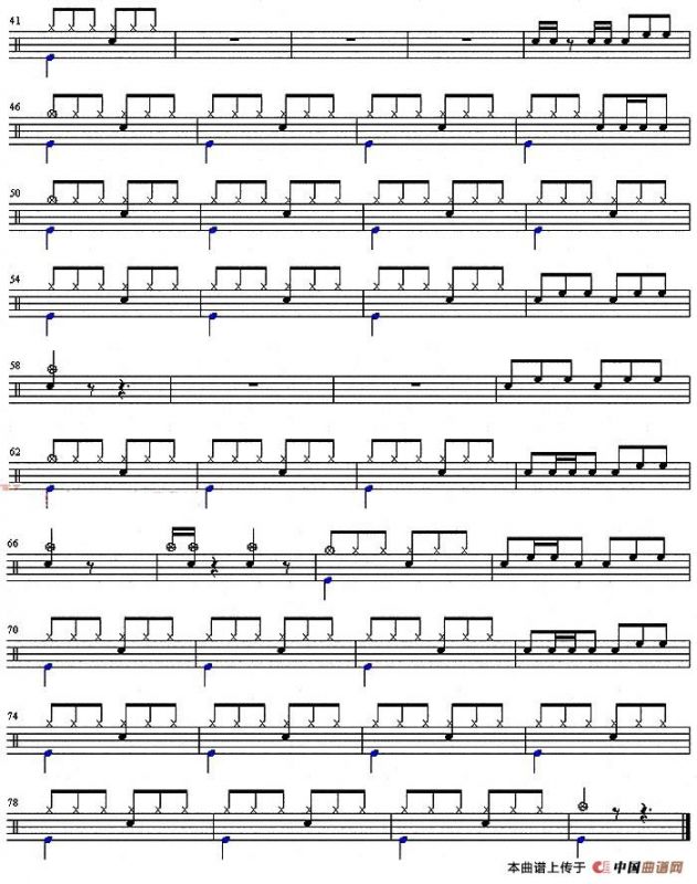 架子鼓谱：光阴的故事