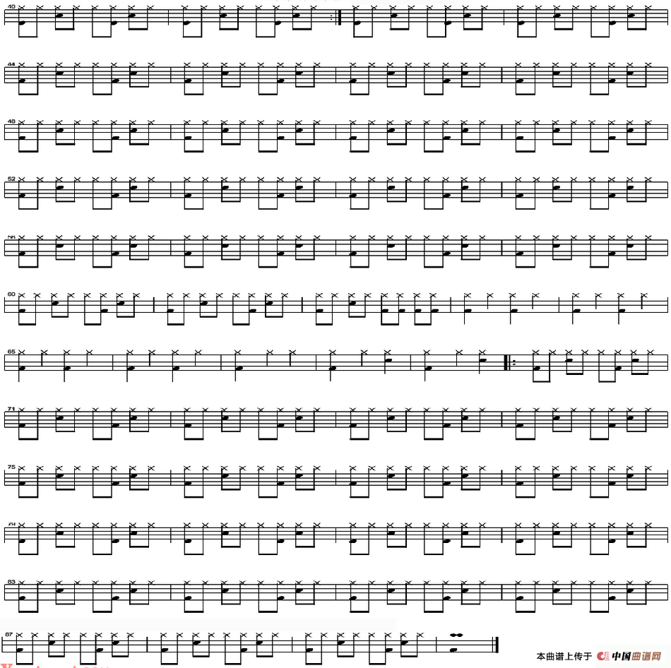 爵士鼓谱：Beyond - 点解点解