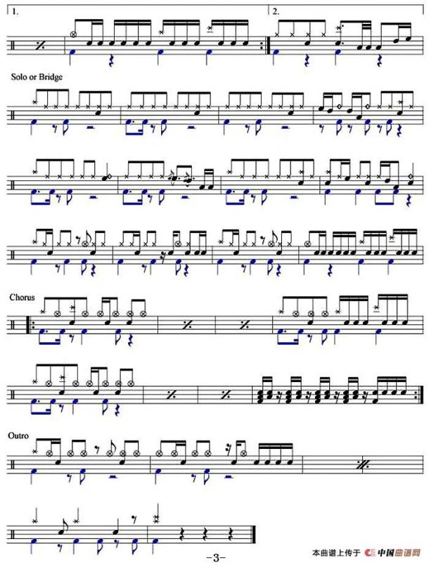 爵士鼓谱：五月天 - 有些事现在不做，以后都不会做了