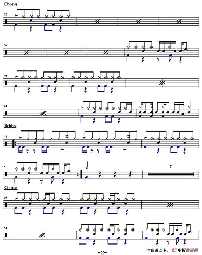 爵士鼓谱：五月天-星空