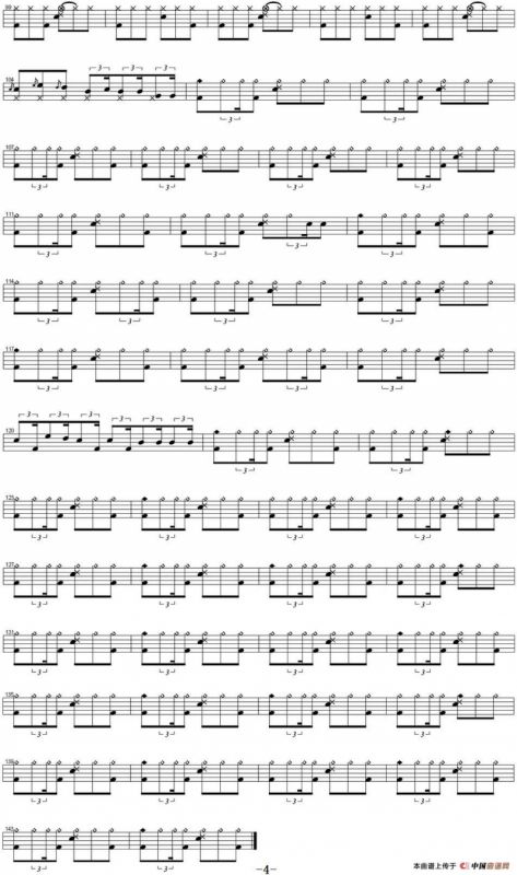 爵士鼓谱：Aerosmith - Crazy