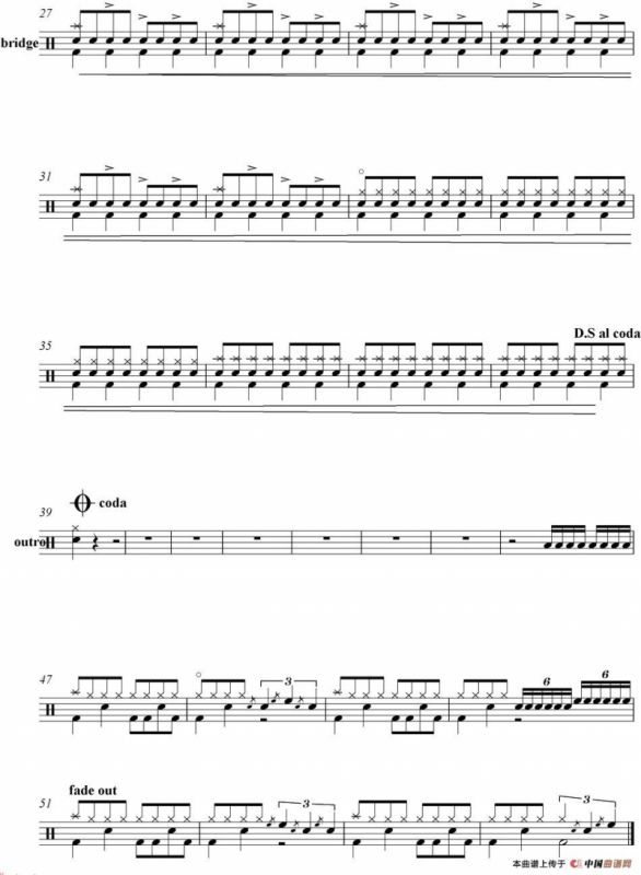 爵士鼓谱：Beatles - Day tripper