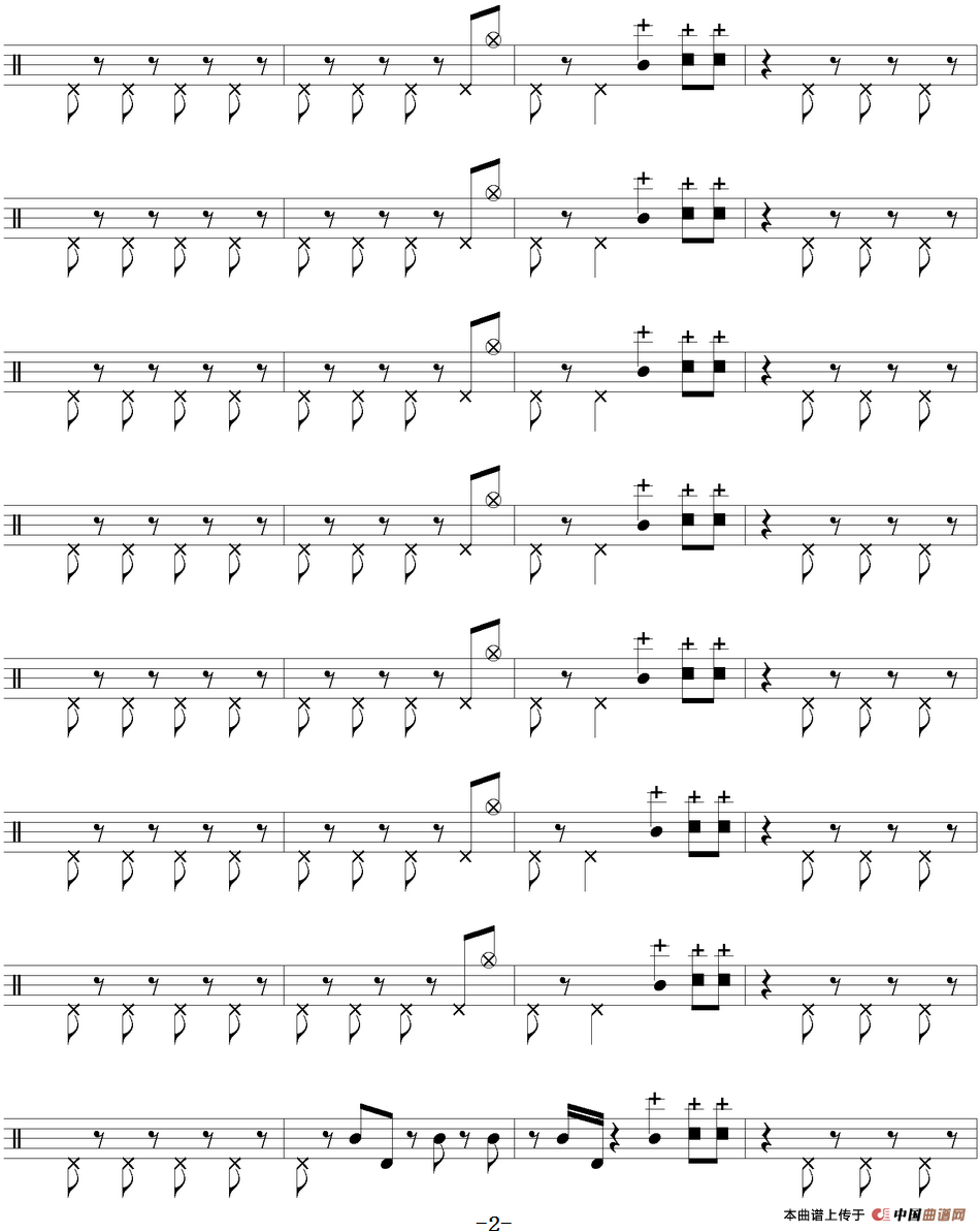 爵士鼓谱：Black Sabbath - War pigs