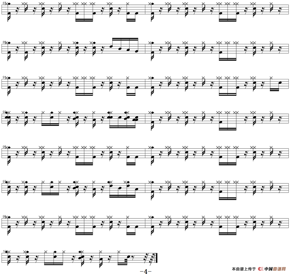 爵士鼓谱：Bon Jovi - Always