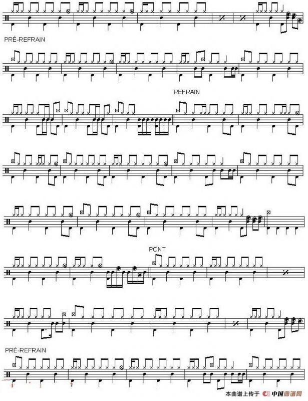 爵士鼓谱：Corrs - Breathless