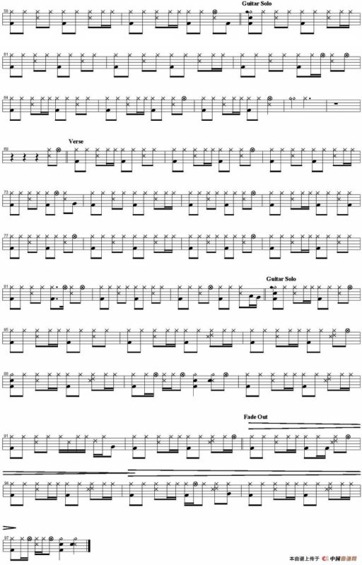 爵士鼓谱：Dire Straits - Brothers in arms