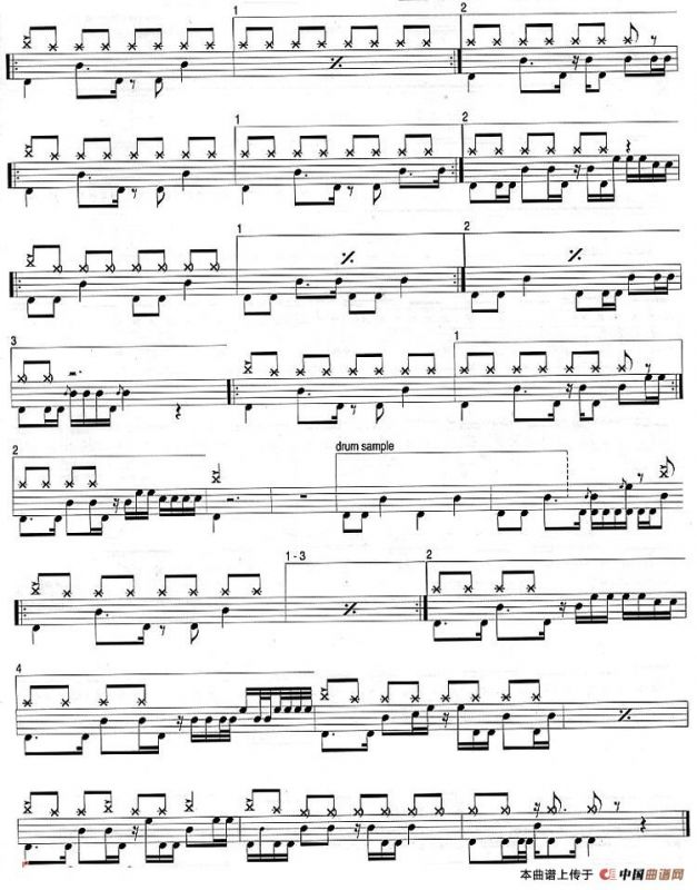 爵士鼓谱：Evanescence-Going under