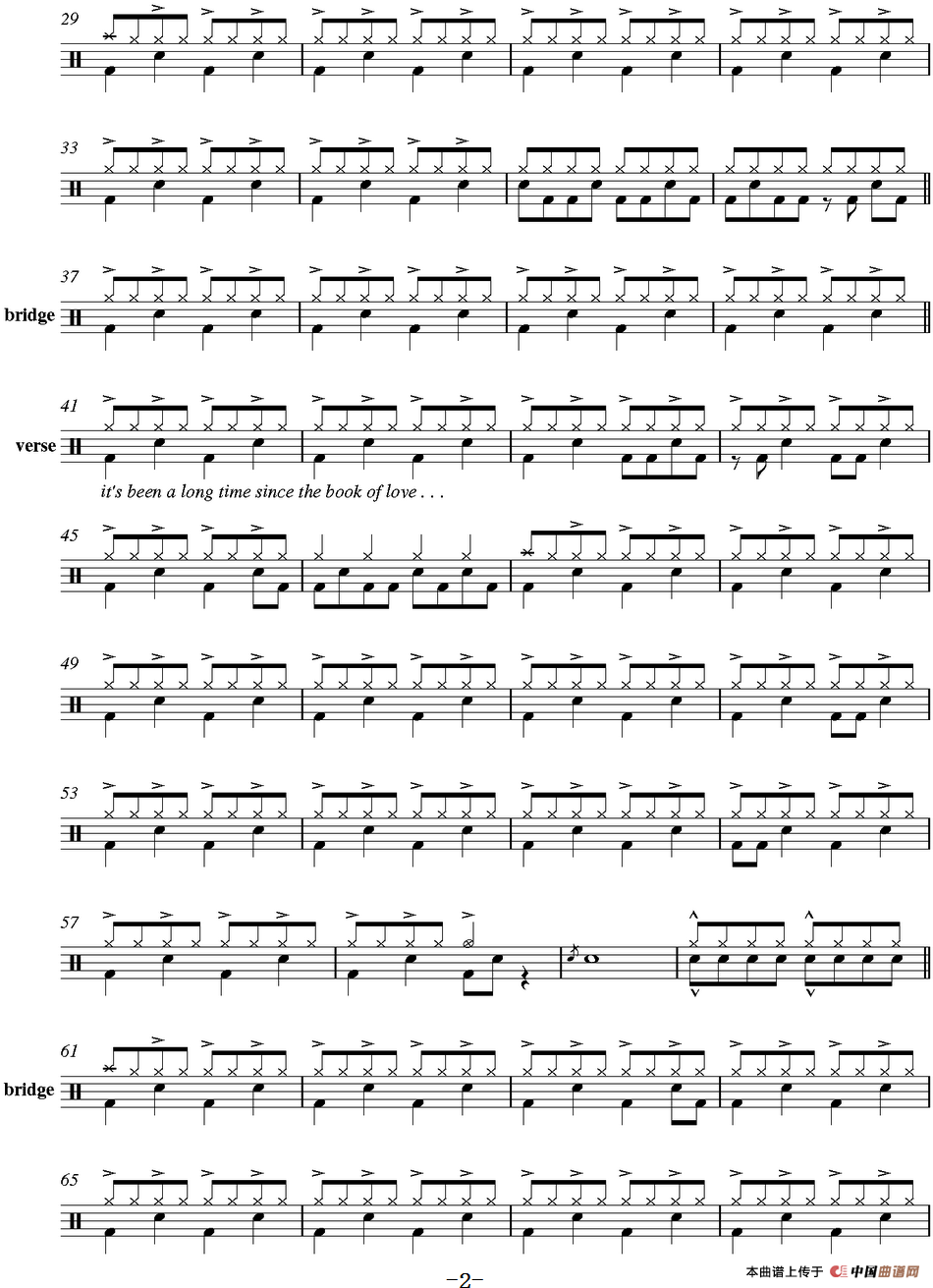 爵士鼓谱：Led Zeppelin - Rock nroll