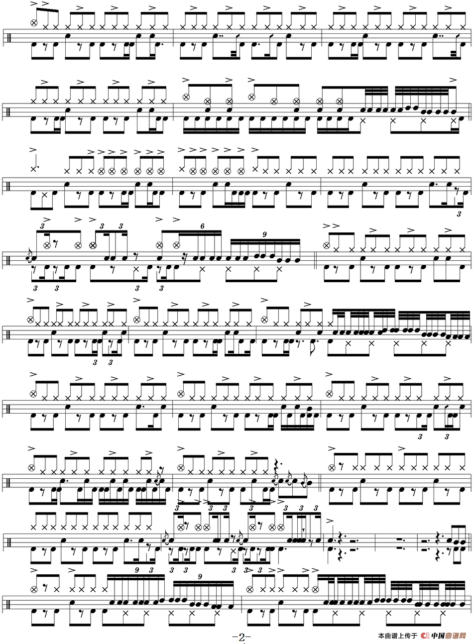 爵士鼓谱：Led Zeppelin - Since Ive been loving you