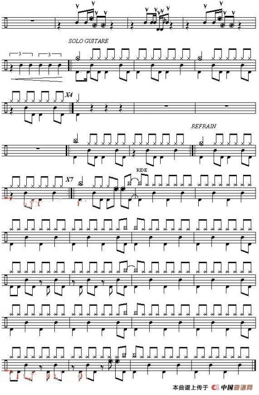 爵士鼓谱：Yes - Owner of a lonely heart