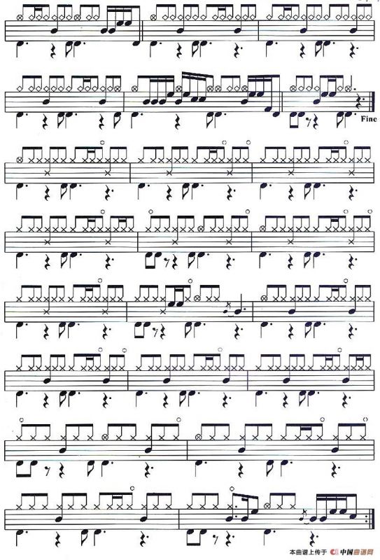 架子鼓谱：应用乐曲集《错过》