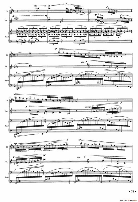 姆洛甲的咏叹狂想（单簧管+小提琴+钢琴）