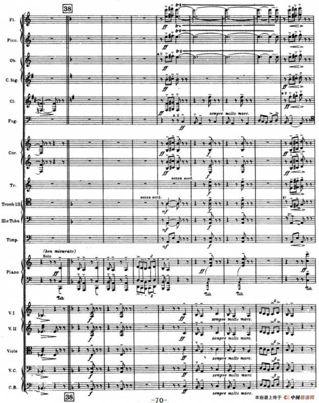 Nights in the Gardens of Spain 西班牙花园之夜（总谱：Ⅲ、En los jardines de la Sierra de Cordoba）