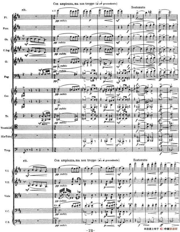 Nights in the Gardens of Spain 西班牙花园之夜（总谱：Ⅲ、En los jardines de la Sierra de Cordoba）