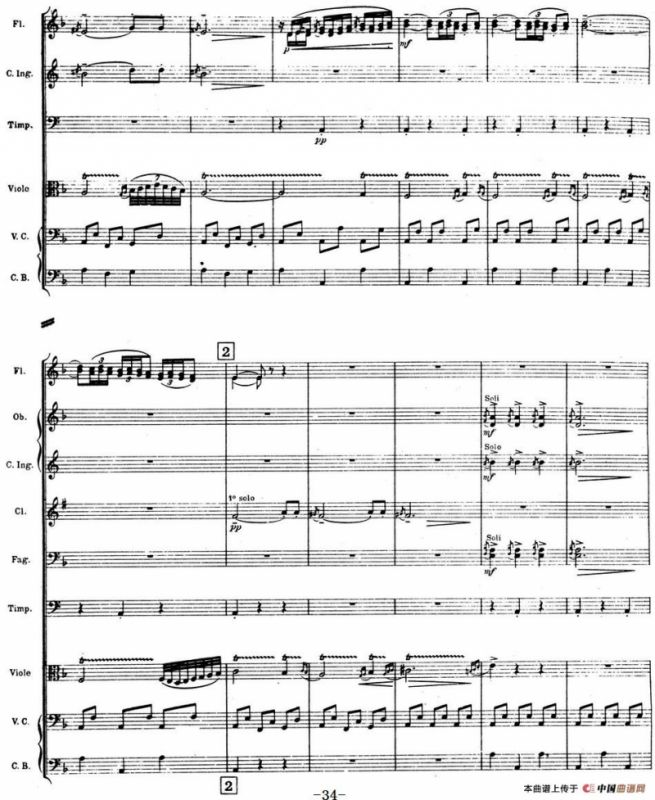 Nights in the Gardens of Spain 西班牙花园之夜（总谱：Ⅱ、Danza lejana）