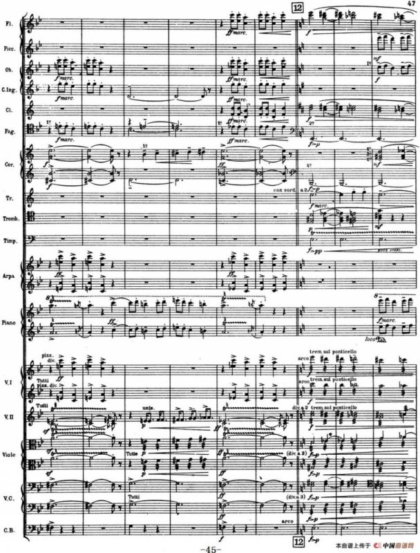 Nights in the Gardens of Spain 西班牙花园之夜（总谱：Ⅱ、Danza lejana）