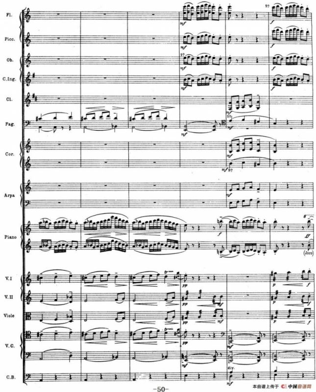 Nights in the Gardens of Spain 西班牙花园之夜（总谱：Ⅱ、Danza lejana）