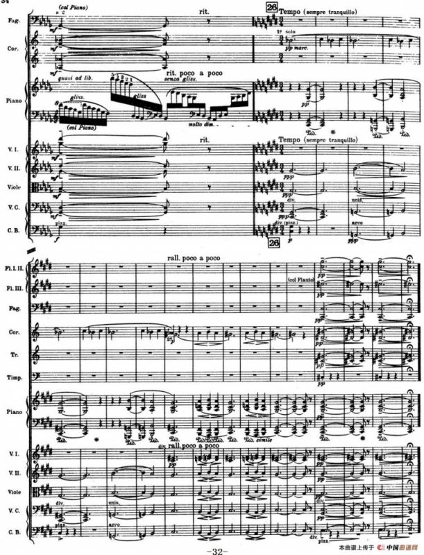 Nights in the Gardens of Spain 西班牙花园之夜（总谱：Ⅰ、Enel Generalife）