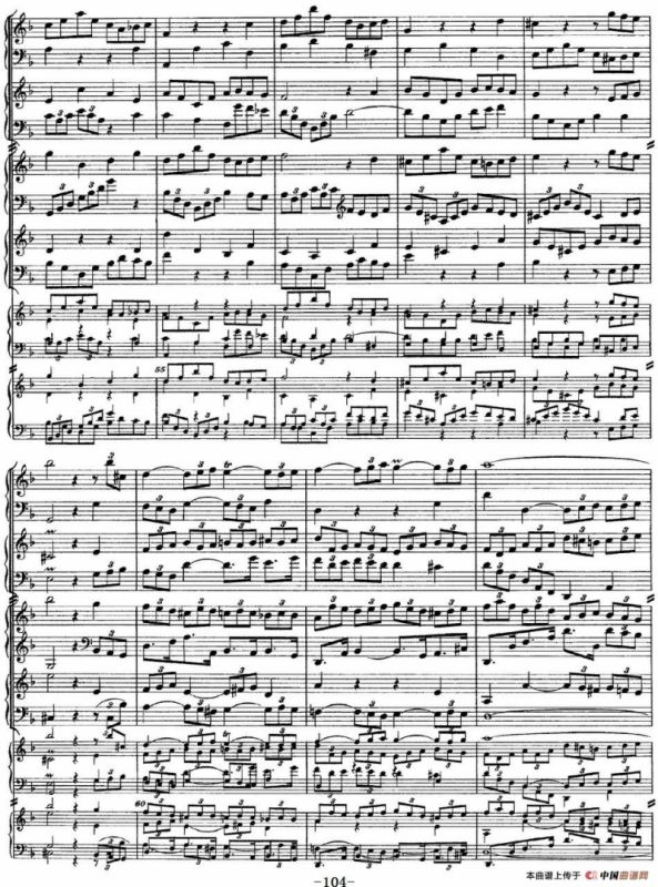 The Art of the Fugue BWV 1080（赋格的艺术-XVII）